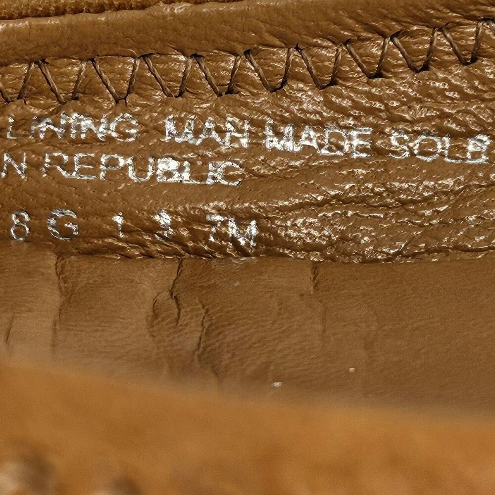 Tory Burch Tan Leather Logo Round Toe Ballet Flats - Picture 8 of 12